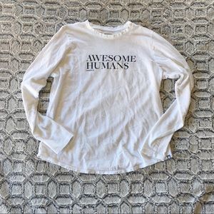Figs Awesome Humans Longsleeve Underscrub